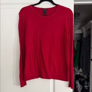 Ann Taylor Factory Red Long Sleeve Women's sweater